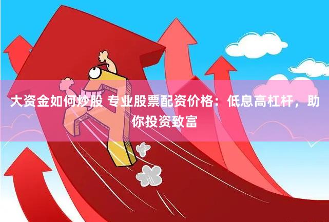 大资金如何炒股 专业股票配资价格：低息高杠杆，助你投资致富